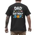 Dad Of The Birthday Boy Astronaut Family Space Planets Men's Back Print T-Shirt