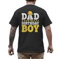 Dad Of The Birthday Boy Construction Birthday Party Hat Men Men's Back Print T-Shirt