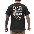 Dad Of The Birthday Boy Cow Farm 1St Birthday Boy Men's Back Print T-Shirt