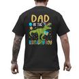 Dad Of The Birthday Boy Family Matching Dinosaur Squad Men's Back Print T-Shirt Dad Of The Birthday Boy Family Matching Dinosaur Squad Men's Back Print T-Shirt