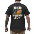 Dad Of Birthday Boy Kids Reptile Birthday Party Men's Back Print T-Shirt