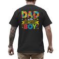 Dad Of The Birthday Boy Master Builder Kids Building Blocks Men's Back Print T-Shirt