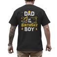 Dad Of The Birthday Boy Matching Construction Crew B-Day Men's Back Print T-Shirt