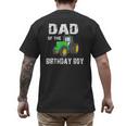Dad Of The Birthday Boy Vintage Farm Tractor Party Family Men's Back Print T-Shirt