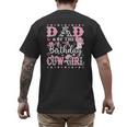 Dad Of The Birthday CowGirl Rodeo CowGirl Birthday Men's Back Print T-Shirt