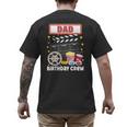 Dad Birthday Crew Movie Night Theme Matching Party Men's Back Print T-Shirt