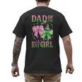 Dad Of The Birthday Girl Coquette Matching Family Party Men's Back Print T-Shirt