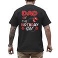 Dad Of The Birthday Girl Family Ladybug Birthday Men's Back Print T-Shirt
