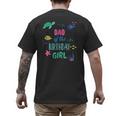Dad Of The Birthday Girl Under Sea Theme Matching Family Men's Back Print T-Shirt