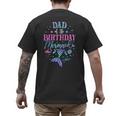 Dad Of The Birthday Mermaid Party Matching Family Daddy Men's Back Print T-Shirt