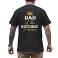 Dad Of The Birthday Prince Boy Bday Party Idea For Him Men's Back Print T-Shirt