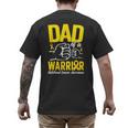 Dad Of A Childhood Cancer Warrior Childhood Cancer Awareness Men's Back Print T-Shirt