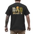 Dad Construction Excavator Kids Matching Family Party Men's Back Print T-Shirt