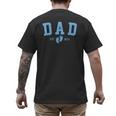 Dad Est 2026 Blue Baby Feet First Time Boy Daddy Men's Back Print T-Shirt
