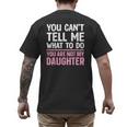 Dad For Father Daddy Papa Men From Daughter Dad Men's Back Print T-Shirt