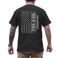 Dad Of Girls Outnumbered Fathers Day 2025 For Dad Daughters Men's Back Print T-Shirt