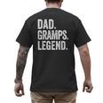 Dad Gramps Legend Vintage Distressed Bold Gramps Graphic Men's Back Print T-Shirt