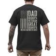 Dad Grandpa Veteran Great Grandpa Men's Back Print T-Shirt