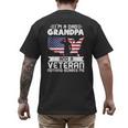 Dad Grandpa Veteran Nothing Scares Patriotic Veterans Day Men's Back Print T-Shirt Dad Grandpa Veteran Nothing Scares Patriotic Veterans Day Men's Back Print T-Shirt