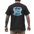 My Dad Is My Guardian Angel In Heaven Loss Father Memorial Men's Back Print T-Shirt