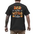 Dad Little Cutie Baby Shower Orange 1st Birthday Party Men's Back Print T-Shirt