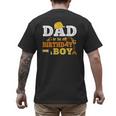 Dad Mom Of The Birthday Boy Kid Construction Matching Family Men's Back Print T-Shirt