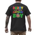 Dad And Mom Daddy Of The Birthday Boy Tee Melon Family Party Men's Back Print T-Shirt