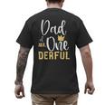 Dad Of Mr Onederful 1st Birthday First One-Derful Matching Men's Back Print T-Shirt