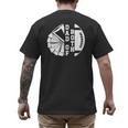 Dad Of Both Proud Football And Cheer Dad Men's Back Print T-Shirt Dad Of Both Proud Football And Cheer Dad Men's Back Print T-Shirt