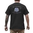 Dad Rocket Scientist Men's Back Print T-Shirt