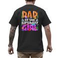 Dad Under Sea Birthday Party Girls Ocean Sea Animals Themed Men's Back Print T-Shirt