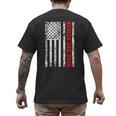 Dad Senior 2026 Proud Dad Of A Class Of 2026 Graduate Flag Men's Back Print T-Shirt