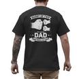 Dad Squared Fathers Day Dad Of Two Cool Daddy Of 2 Men's Back Print T-Shirt