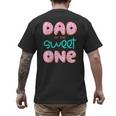 Dad Of Sweet One First Birthday Matching Family Donut Theme Men's Back Print T-Shirt