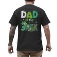 Dad Of The Three Rex Birthday Dinosaur Family Matching Men's Back Print T-Shirt