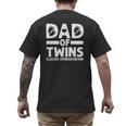 Dad Of Twins Classic Overachiever Cool Twin Dad Men's Back Print T-Shirt