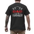 Dad Of The Two Fast Second Birthday Racing Car Family Men's Back Print T-Shirt