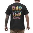 Dad Of The Two Sweet Birthday Girl Ice Cream Lovers 2nd Men's Back Print T-Shirt