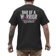 Dad Of a Warrior CHD Congenital Heart Defect Awareness CHD Men's Back Print T-Shirt