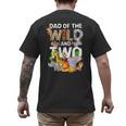 Dad Of The Wild Two Zoo 2nd Birthday Safari Jungle Animal Men's Back Print T-Shirt