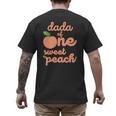Dada Dad First Birthday One Sweet Peach Bday Family Matching Men's Back Print T-Shirt