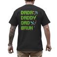 Dada Daddy Dad Bruh Father's Day Game Pixel Men's Back Print T-Shirt