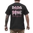 Dada Of Little Miss Onederful First Birthday Girl Bow Men's Back Print T-Shirt