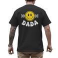 Dada One Happy Dude Birthday Theme 1st Family Matching Mom Men's Back Print T-Shirt