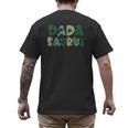 Dada Saurus Dad Dinosaur Three Rex Birthday Boy Girl Family Men's Back Print T-Shirt