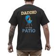 Daddio Of The Patio Fathers Day BBQ Grill Dad Men's Back Print T-Shirt