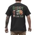 Daddy Of The 1 Year Old Football Lover 1st Birthday Boy Men's Back Print T-Shirt