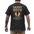 Daddy 2026 Loading Baby Announcement Expecting Dad To Be Men's Back Print T-Shirt