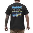 Daddy Of The Bday Boy Blue Dog Theme Party Family Matching Men's Back Print T-Shirt