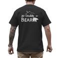Daddy Bear Shirt Matching Family Mama Papa Bear Camping Men's Back Print T-Shirt